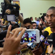 Metta World Peace of the Los Angeles Lakers is interviewed during the Lakers’ media day Sept. 28, 2015, in El Segundo, Calif.
FREDERIC J. BROWN/AFP/Getty Images